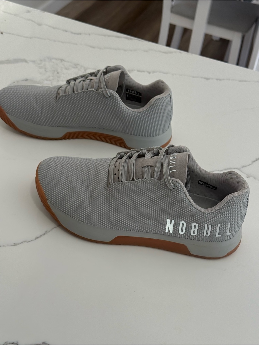 NOBULL Canvas Trainer Gray Gum Sole Sneakers Men’s 11 / Women’s 12.5